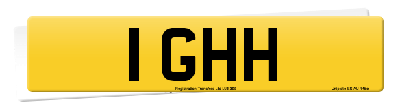 Registration number 1 GHH